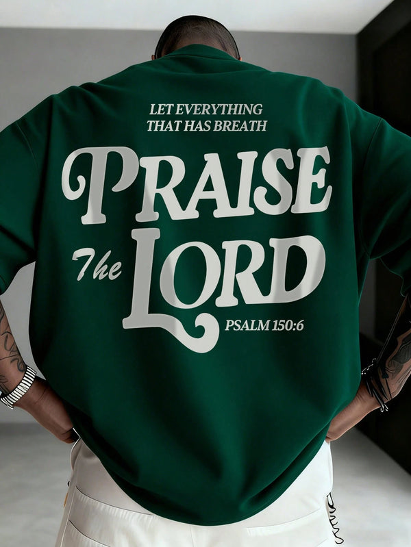 Zrgoth Men's Versatile Minimalist Printed Element Short Sleeve T-Shirt | Bible Psalm Theme
